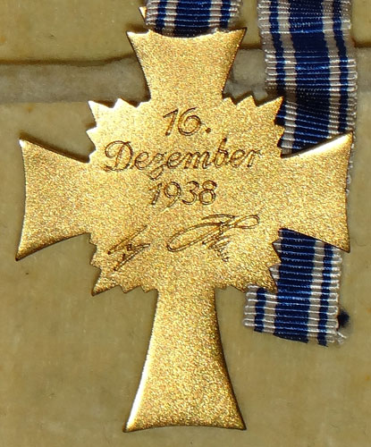 Cased GOLD Mother Cross