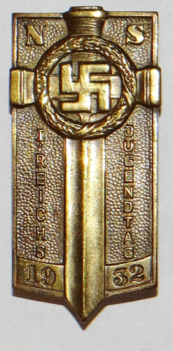 BRONZE Hitler Youth "Potsdam Badge"
