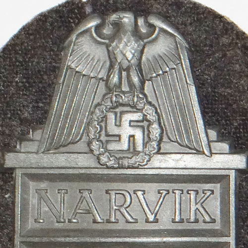 Luftwaffe Backed "NARVIK" Campaign Shield