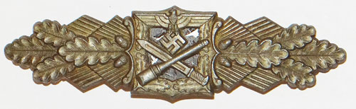 R.R.S. Maker Marked Silver Panzer Assault Badge