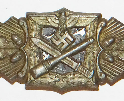 R.R.S. Maker Marked Silver Panzer Assault Badge