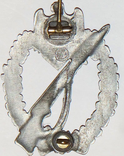 "Fritz Zimmermann" SILVER Infantry Assault Badge