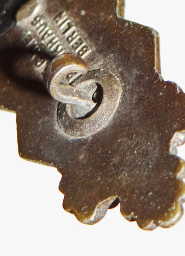 "JFS" Marked Bronze Close Combat Clasp