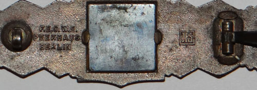 "JFS" Marked Bronze Close Combat Clasp