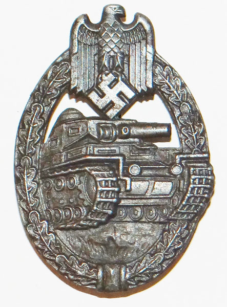 "E. Ferdinand Wiedmann" Marked Panzer Assault Badge "E. Ferdinand Wiedmann" Marked Panzer Assault Badge