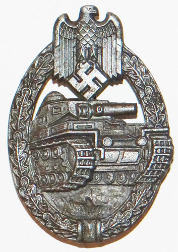"E. Ferdinand Wiedmann" Marked Panzer Assault Badge