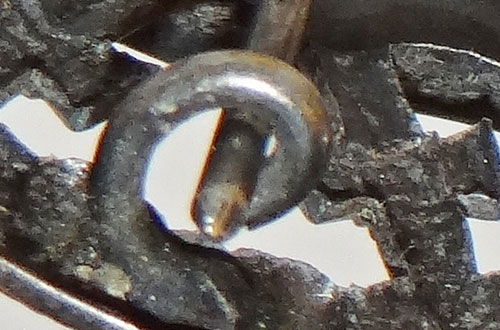 WW I "CUT OUT" Silver Wound Badge