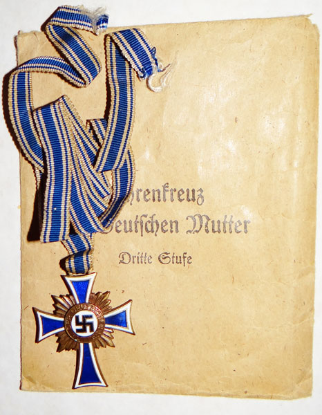 Bronze Mother Cross with Award Packet