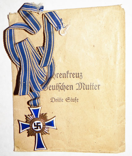 Bronze Mother Cross with Award Packet