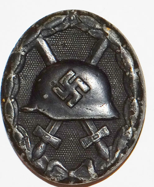 "E.S.P." Marked Black WW II Wound Badge "E.S.P." Marked Black WW II Wound Badge
