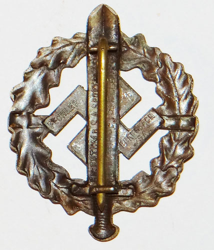 BRONZE SA Sport Badge 1935/39 Pattern