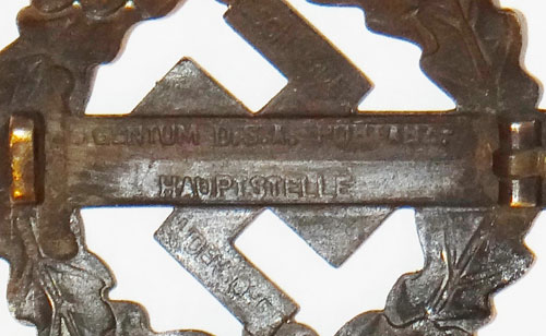 1935-1939 BRONZE Sport Badge
