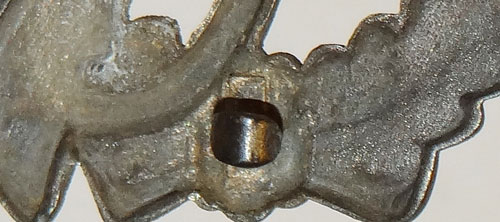 "JFS" STAMPED Pattern SILVER Infantry Assault Badge