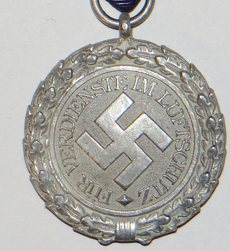 Luftschutz 2nd Class Medal with Ribbon Bar