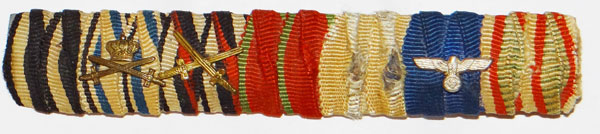 WW I /WW II Seven Place Ribbon Bar WW I /WW II Seven Place Ribbon Bar