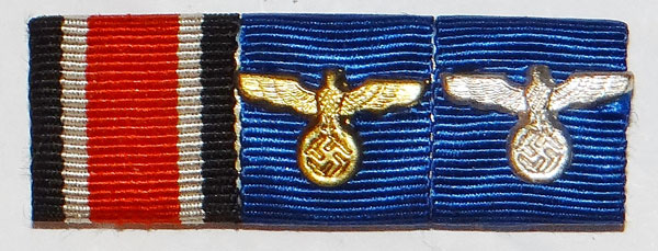 Army WW II Three Place Ribbon Bar Army WW II Three Place Ribbon Bar