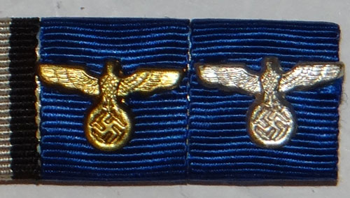 Army WW II Three Place Ribbon Bar