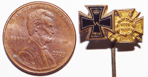 Enamel Miniature WW I Awards Stick Pin