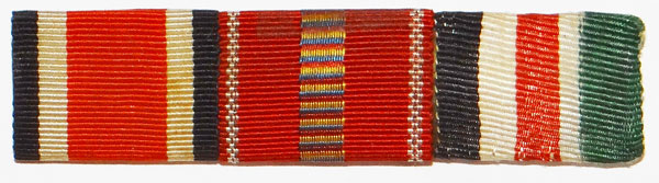 WW II Three Place Ribbon Bar WW II Three Place Ribbon Bar