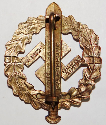 GOLD SA Sport Badge 1939-1944 Pattern