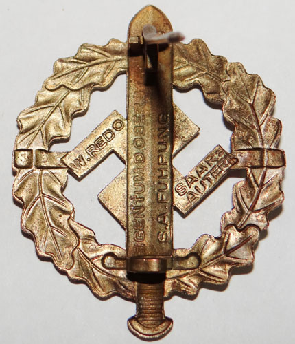 GOLD SA Sport Badge 1939-1944 Pattern