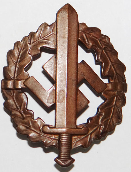 Numbered BRONZE SA Sport Badge 1935-1939 Pattern