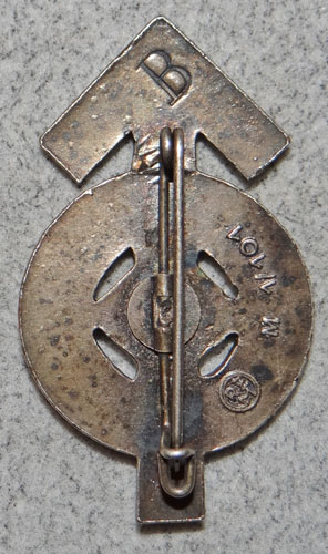 Class "B" Silver Hitler Youth Proficiency Badge