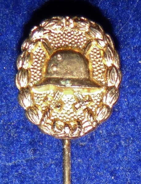 Miniature Gold Wound Badge Stick Pin Miniature Gold Wound Badge Stick Pin