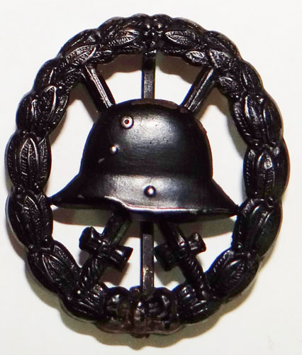 CUT OUT Black WW I German Wound Badge