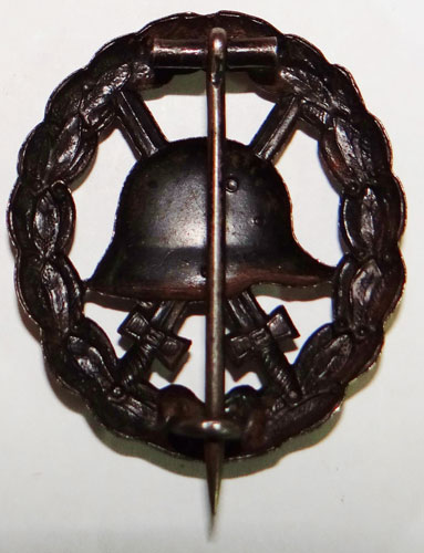 CUT OUT WW I German Black Wound Badge