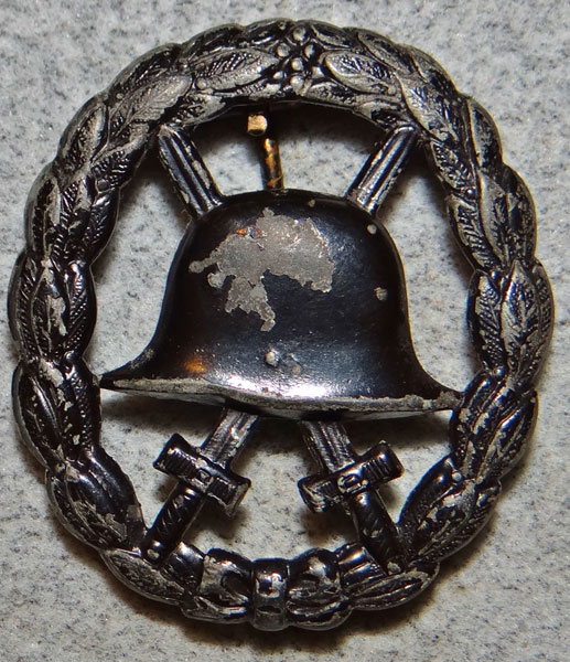 Black Cutout WW I Wound Badge