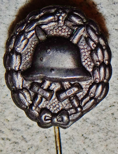 Miniature WW I Black Wound Badge Stick Pin Miniature WW I Black Wound Badge Stick Pin