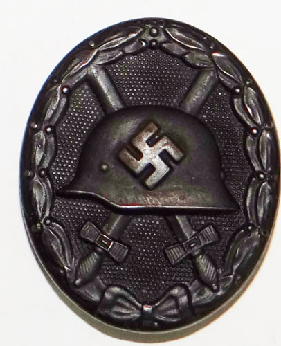 "65" Maker Marked WW II German Black Wound Badge