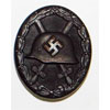 "65" Maker Marked WW II German Black Wound Badge