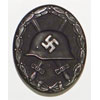 "65" Maker Marked WW II Black Wound Badge