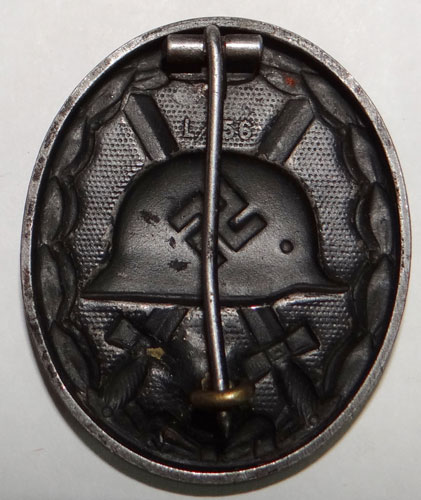 Maker "L/56" WW II German Black Wound Badge