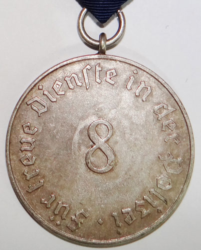 German Police 8 Year Long Service Medal