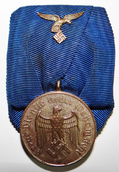 Luftwaffe Parade Mounted 4 Year Long Service Award