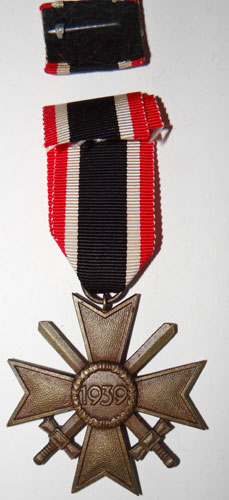 War Merit Cross 2nd Class with Swords with Ribbon Bar