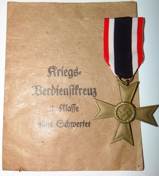 War Merit 2nd Class without Swords with Award Packet War Merit 2nd Class without Swords with Award Packet