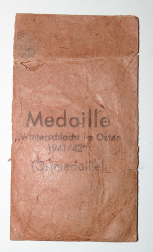 Russian Front Medal with Paper Award Packet