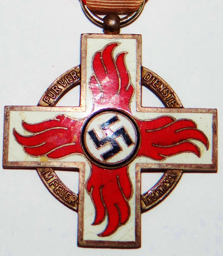 2nd Class Fire Brigade Enamel Medal