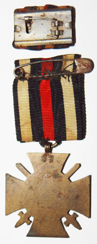WW I Cross of Honor with Swords with Ribbon Bar