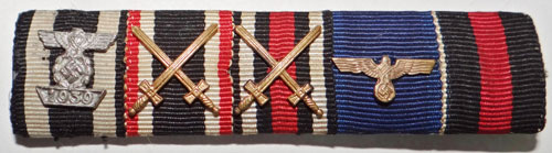 WW I / II Army Five Place Ribbon Bar