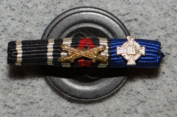 WW I & II Three Place Lapel Ribbon Bar WW I & II Three Place Lapel Ribbon Bar
