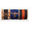 WW II German Army Three Place Ribbon Bar