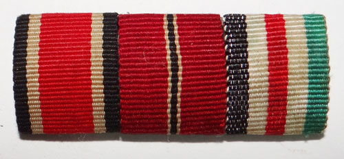 German WW II Three Place Ribbon Bar