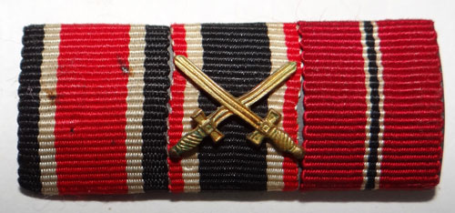 German WW II Three Place Ribbon Bar