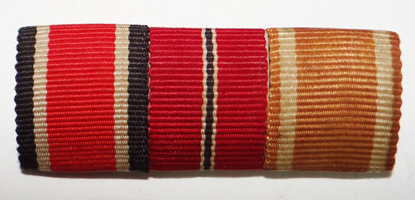 German WW II Three Place Ribbon Bar German WW II Three Place Ribbon Bar