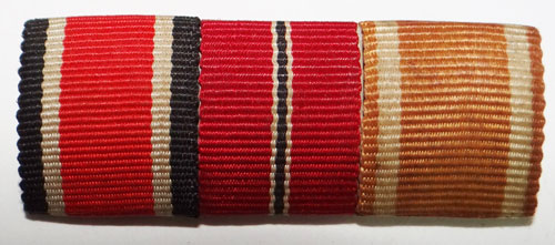 German WW II Three Place Ribbon Bar